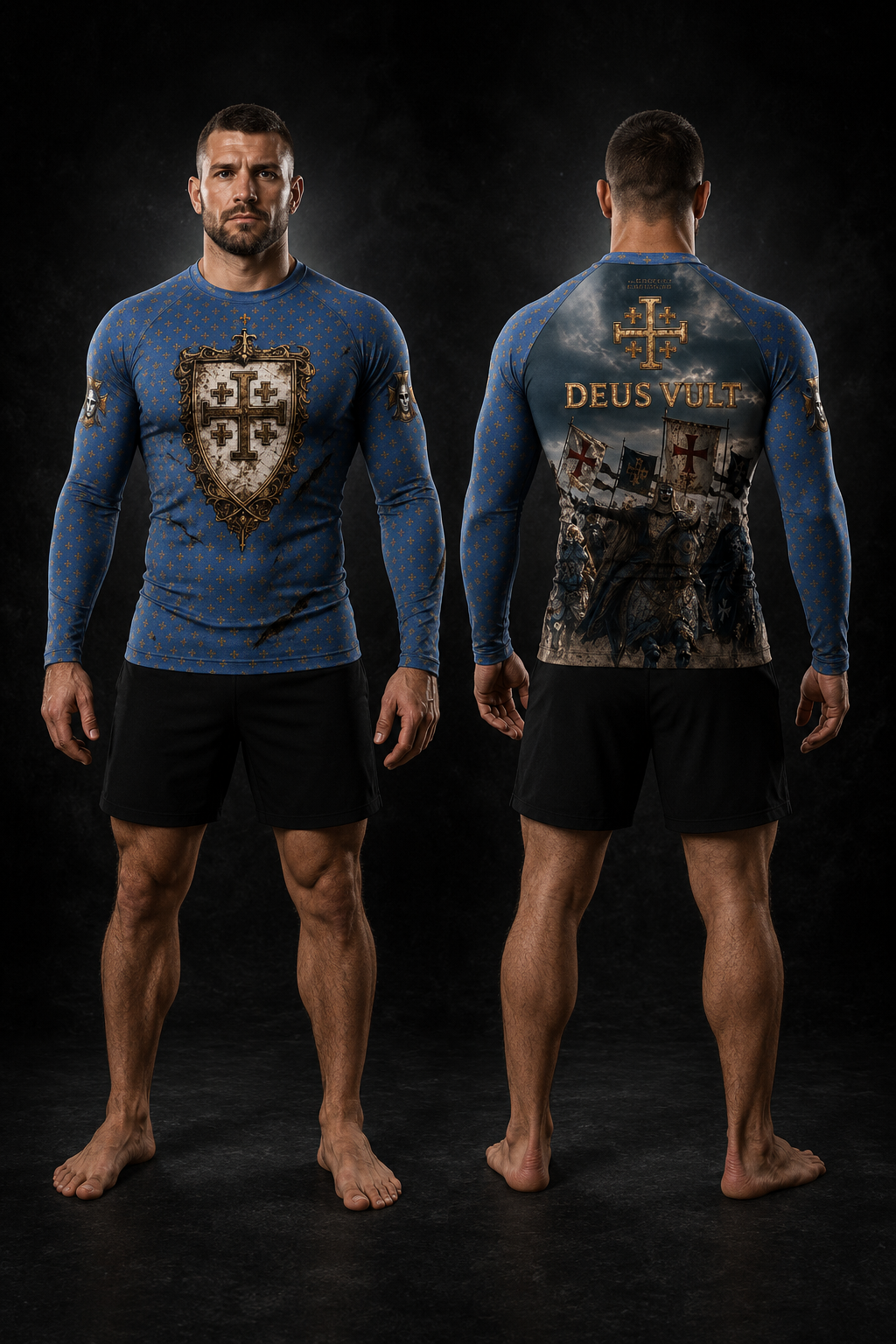 DEUS VULT LONG SLEEVE RASHGUARD