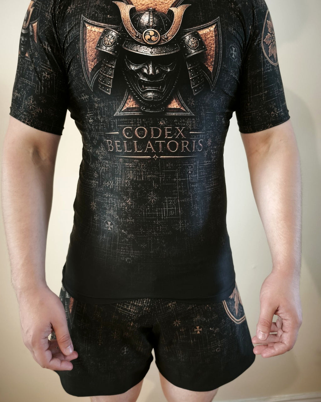 Bushi Short Sleeve Rashguard — alternative front view — Codex Bellatoris