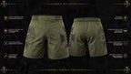 Mat Ranger Performance Shorts — Codex Bellatoris product visualisation