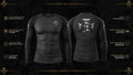 Shadow Long Sleeve Rashguard — Codex Bellatoris product visualisation