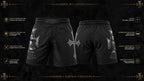 Shadow Performance Shorts — Codex Bellatoris product visualisation